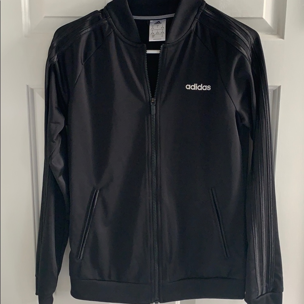 (NEW) Adidas Black Track Jacket